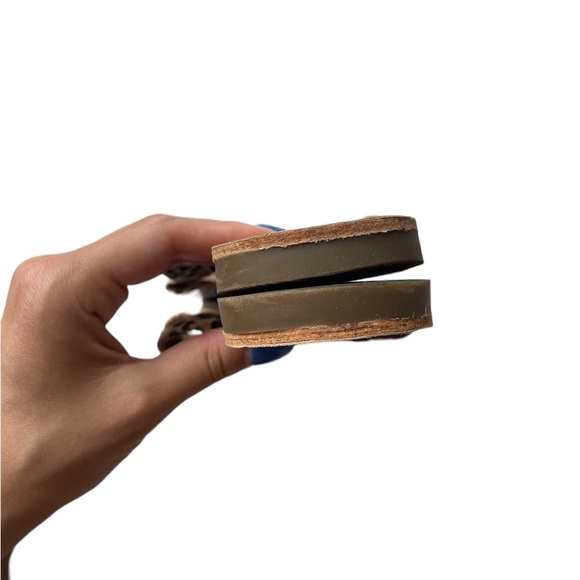 Gap Leopard / Cheetah / Animal Print Velvet Criss Cross Slide Sandals Size 7.5 - Picture 3 of 4